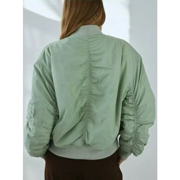 Urban Outfitters BDG Charlie Barrel Sleeve Bomber Jacket Size M NWT - Picture 5 of 5